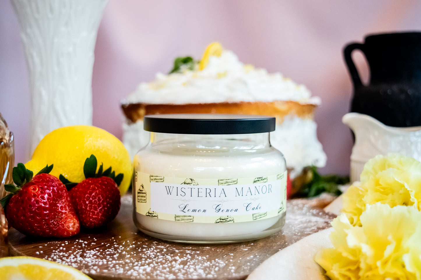 Lemon Genoa Cake Candle