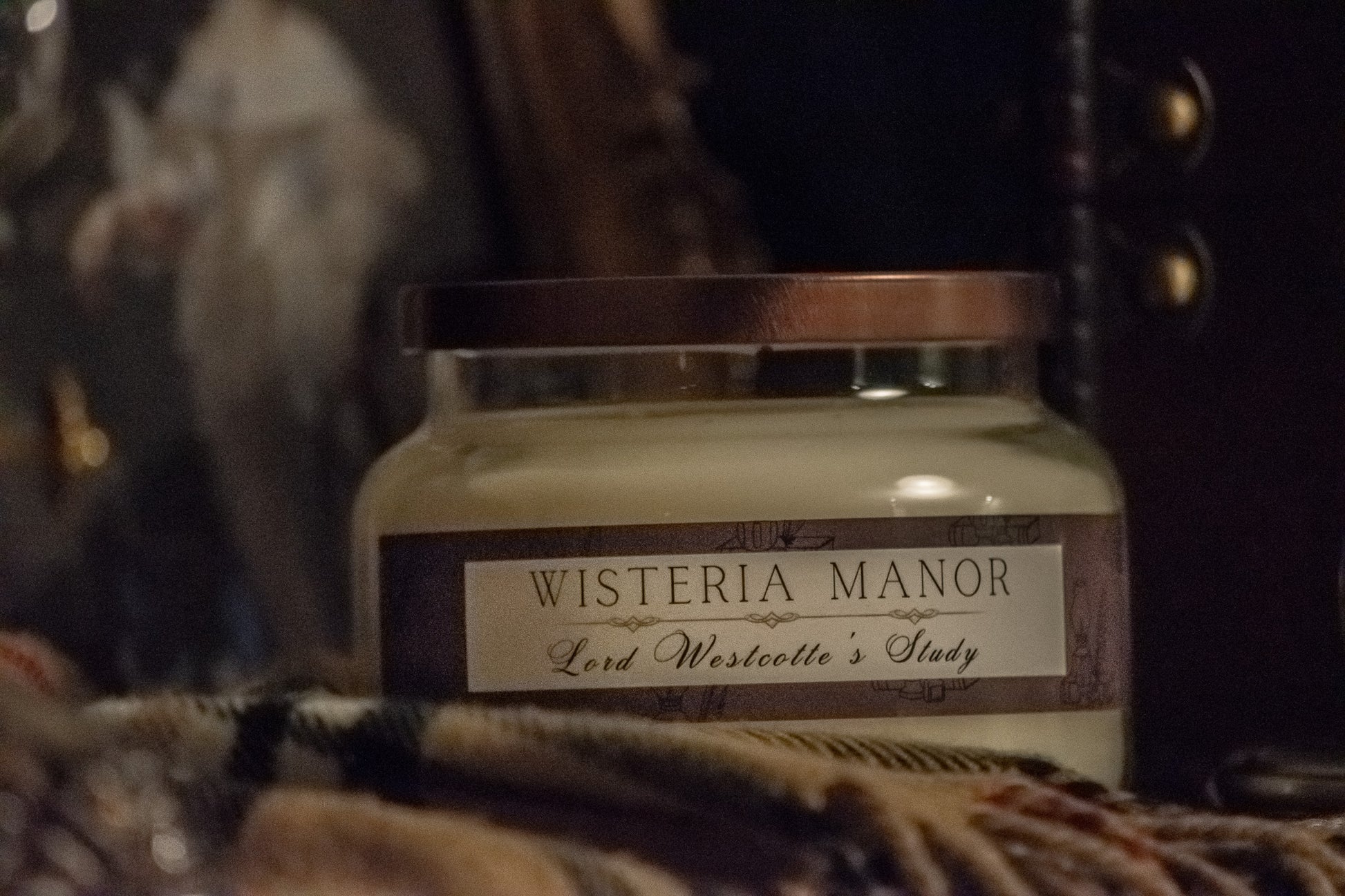 Lord Westcotte’s Study Candle – Wisteria Manor
