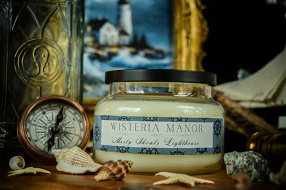 Misty Shoals Lighthouse Candle