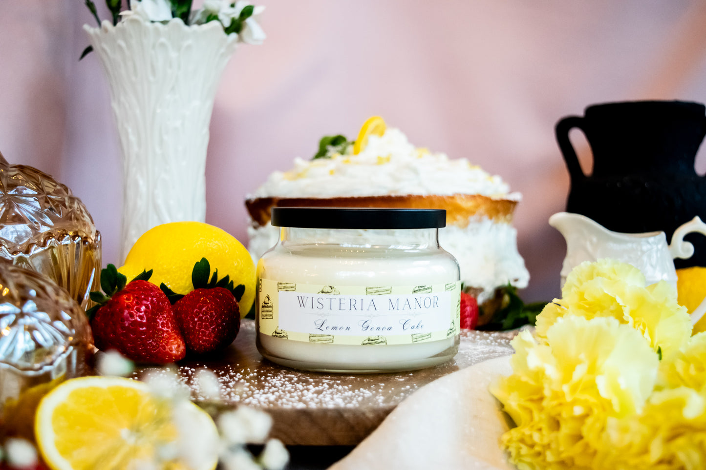Lemon Genoa Cake Candle