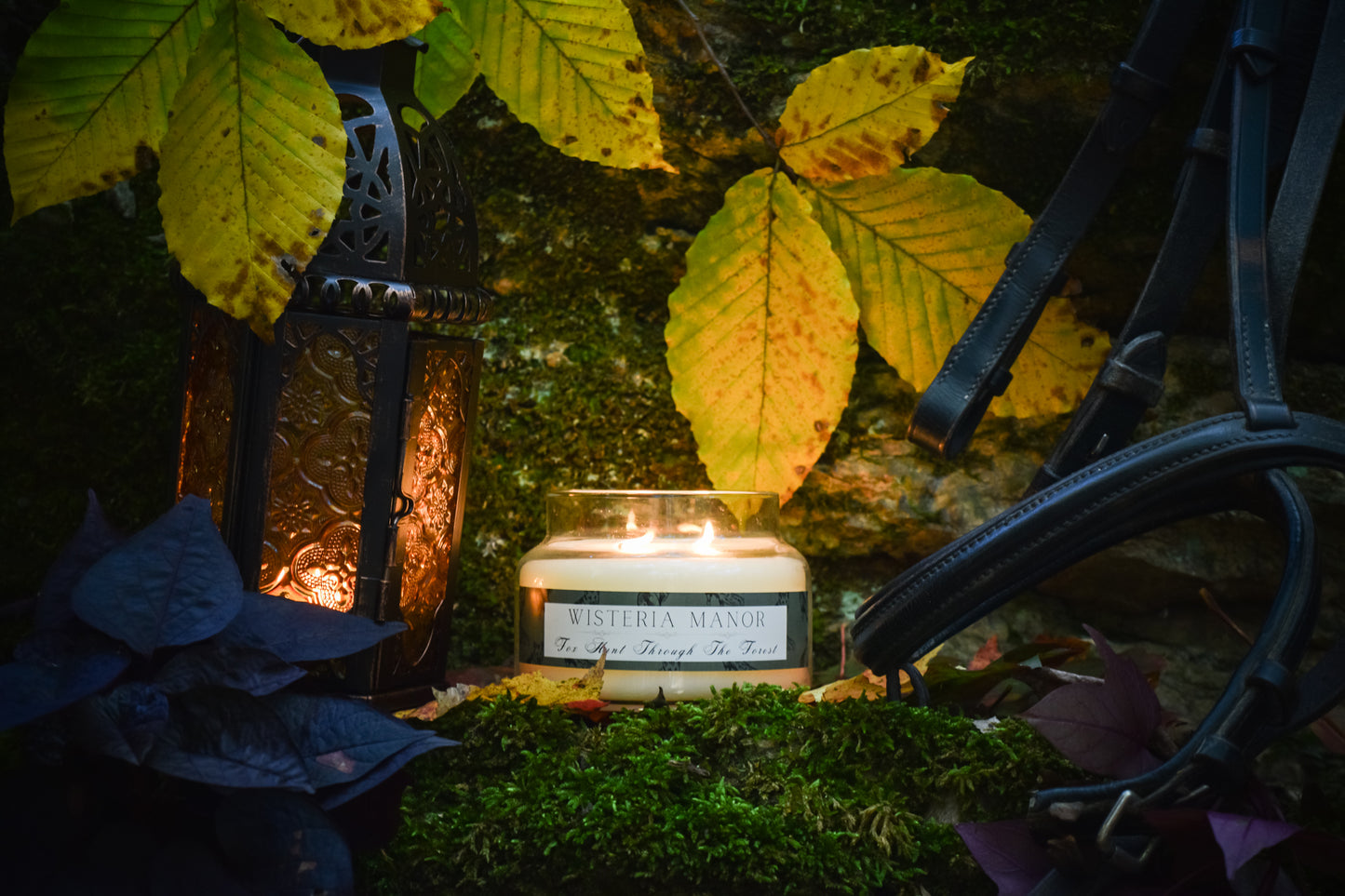 Fox Hunt Through The Forest Candle